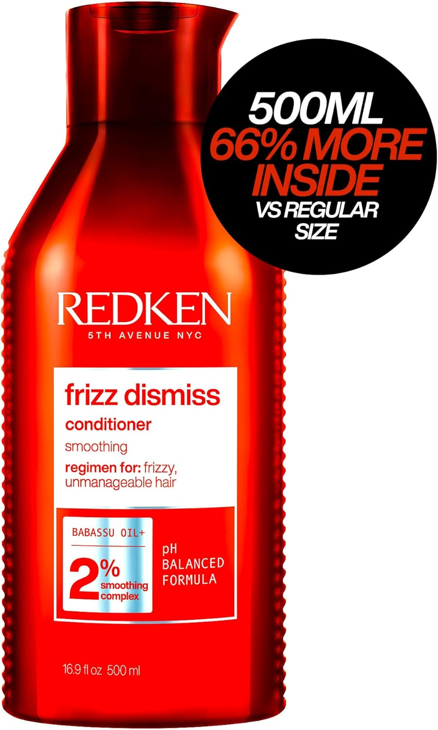 Redken Frizz Dismiss Conditioner | Weightless Frizz Control | anti Frizz | Moisturize and Smooth | Provides Soft, Silky Hair | for Frizzy Hair | Sulfate-Free | 500Ml image number 3