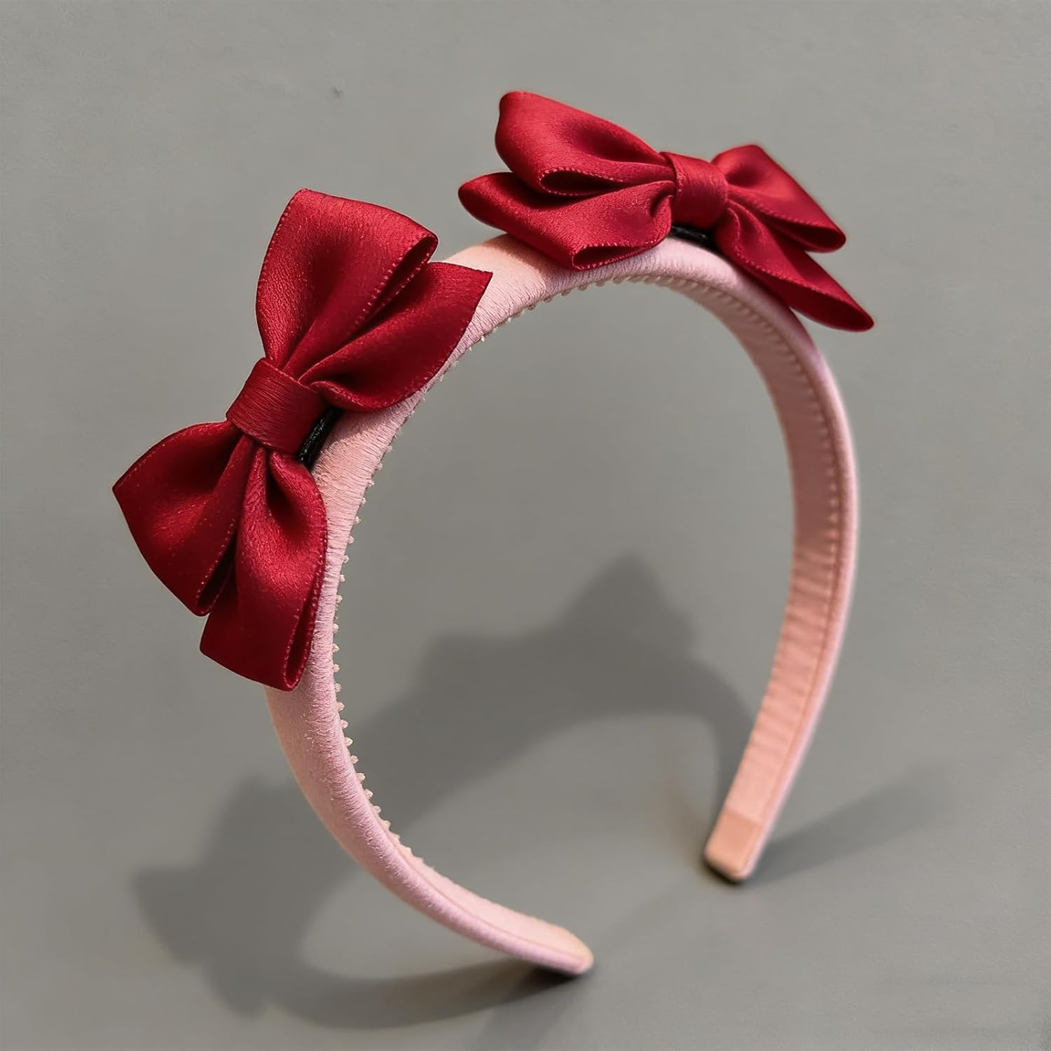 Pack of 2 Red Bow Hair Clips, Bows Hair Clip with Non-Slip Crocodile Clip, Cute Red Hair Bow, Retro Fashion Hair Bow, Red, for Women, Girls, Toddlers, Children image number 2