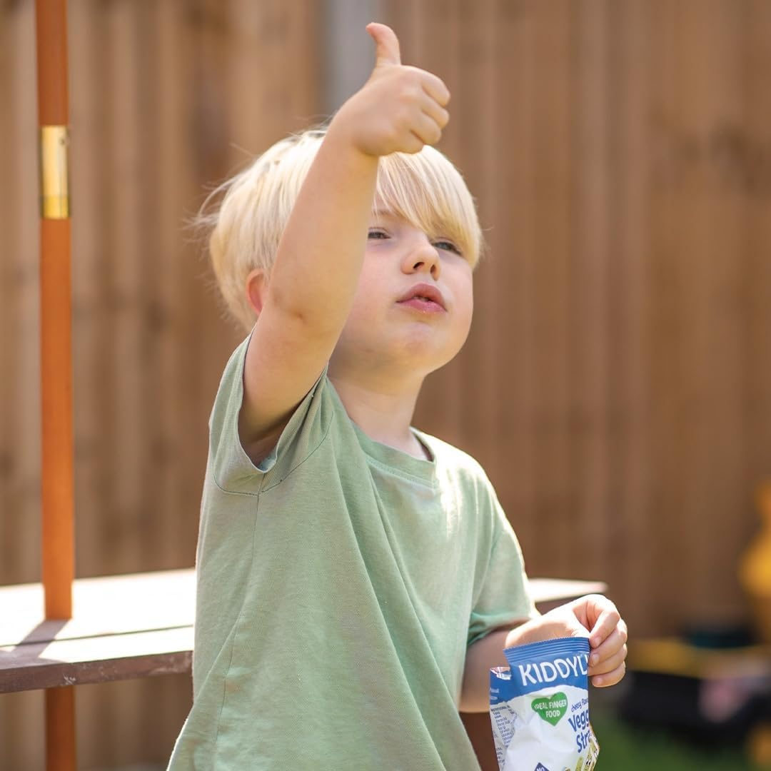 Kiddylicious - Cheesy Veggie Straws - Delicious Snacks for Babies - Suitable for 12+ Months - 4X12G - 48G image number 4