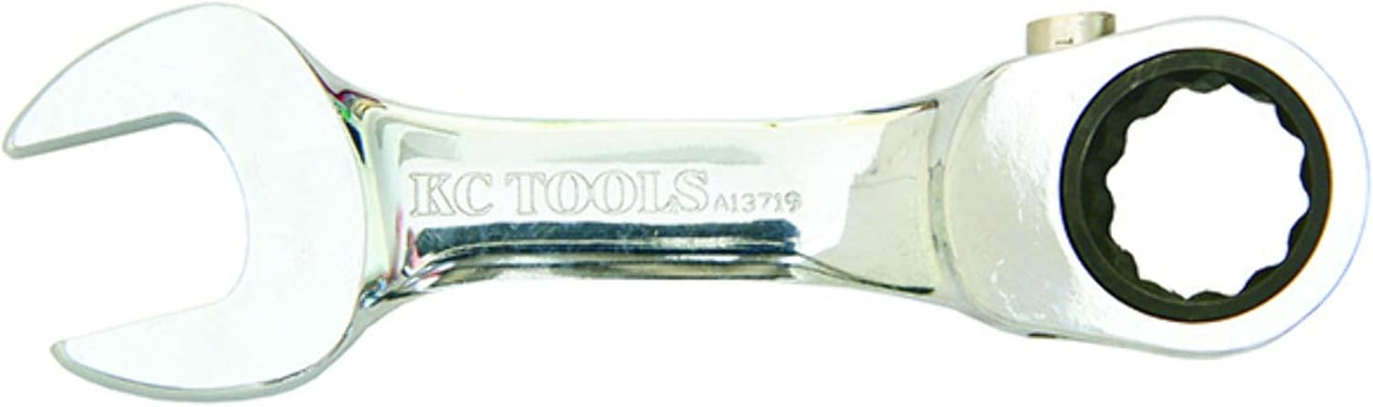 Kc-Tools Ratchet Stubby Reverse Spanner Kc-Tools Gear Ratchet Stubby Reverse Spanner, 18 Mm Size