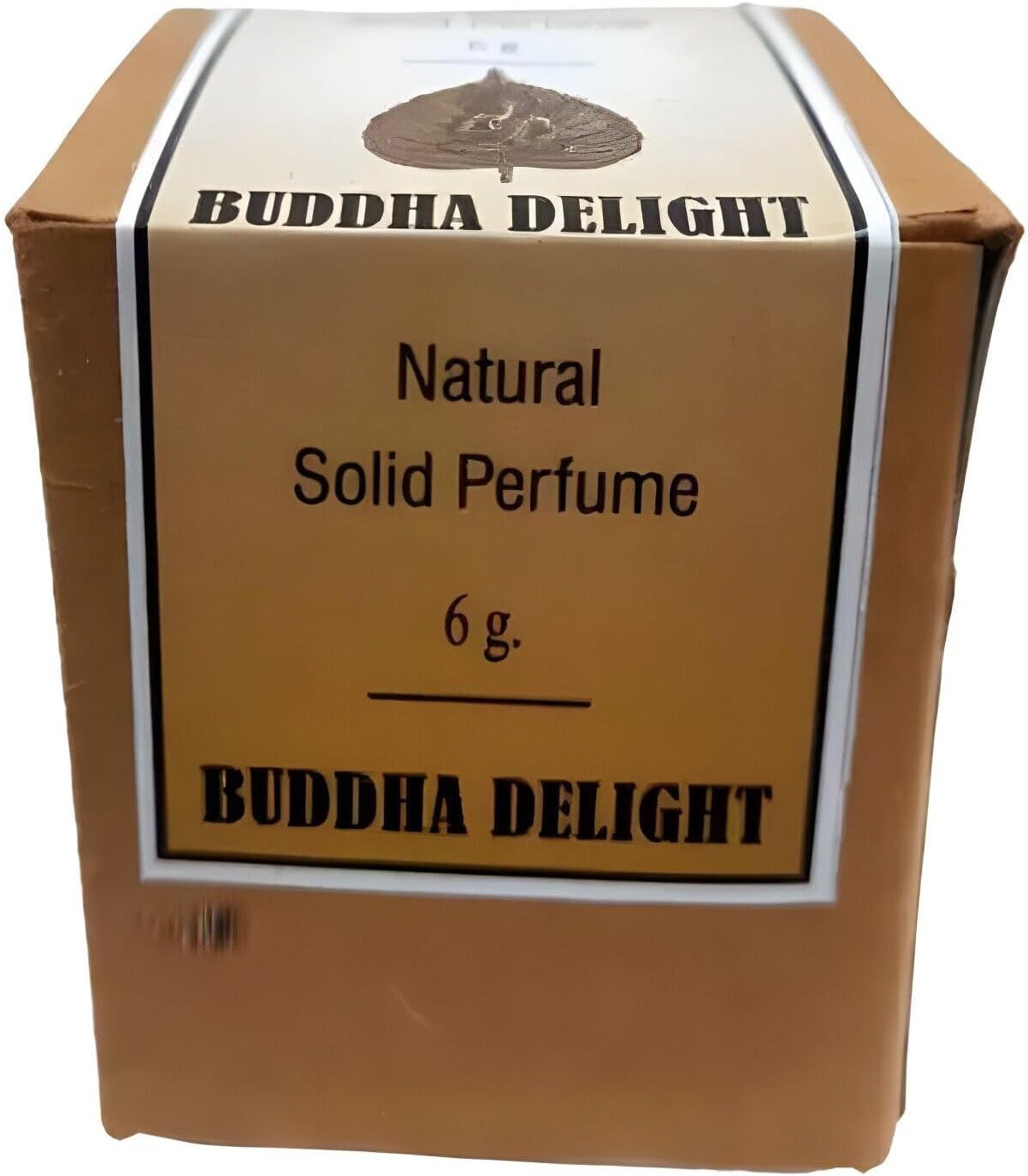 Natural Organic Buddha Delight Solid Wax Perfume Natural Wax in Mini Wooden Box for Men and Women - 6 Gm, (Pack of 1) image number 1