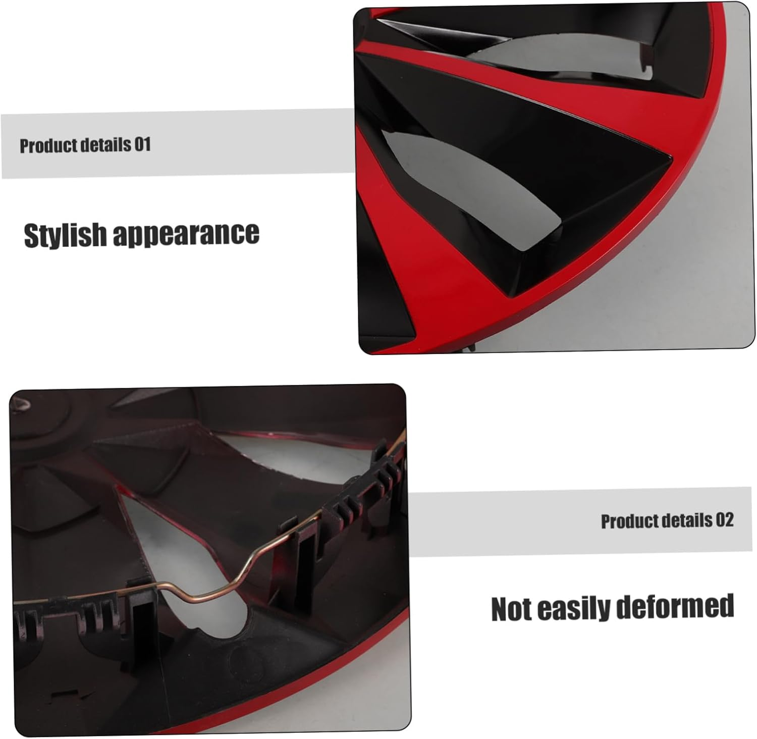 CHILDWEET Automotive Wheel Hub Cap Replacement Hubcaps for Cars Pp Material Easy Installation Decorative Rim Covers image number 6