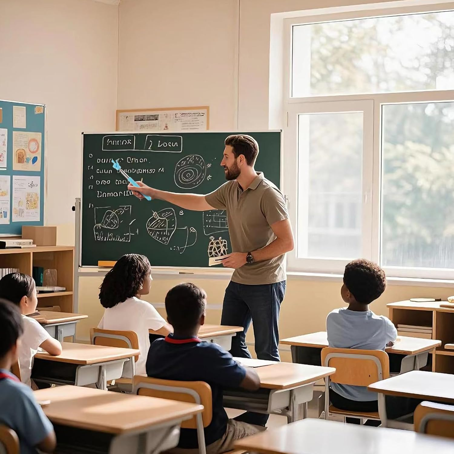 4 Pcs Telescopic Teachers Pointer for Classroom, Extendable Hand Pointer Finger Pointer Stick, Mini Retractable Pointing Stick for Elementary School Kindergarten Teacher, Black/Blue/Pink/Purple image number 4