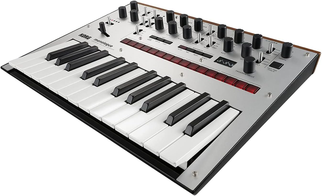 Korg Monologue Monophonic Analog Synthesizer with Presets-Silver (MONOLOGUESV) image number 3