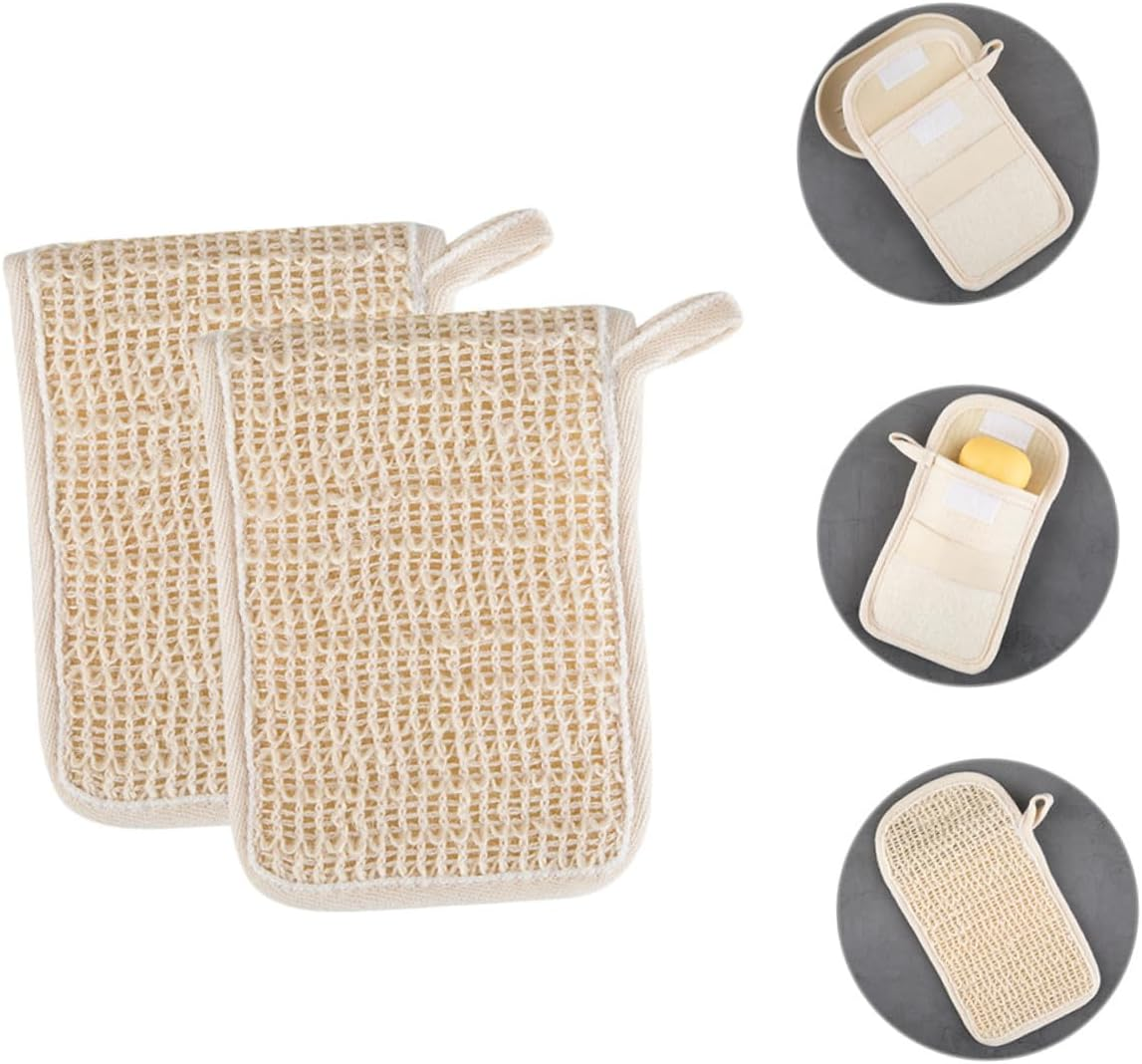 Healeved 2Pcs Portable Bags for Homemade Soap Travel Case Loop Hook Pouch Home Supply image number 3