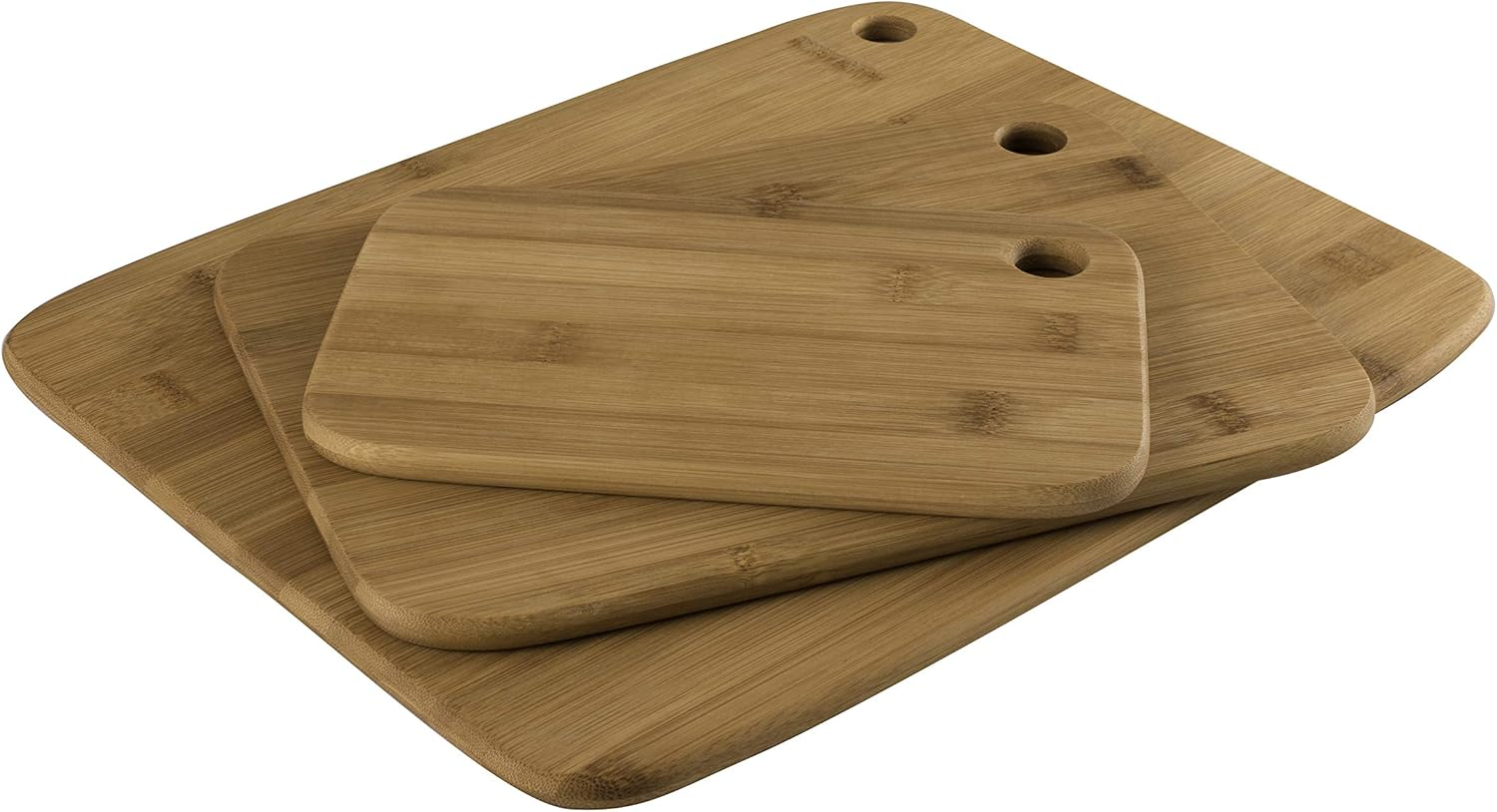 Peer Sorensen Long Grain Bamboo 3-Piece Board Set, 22 X 15Cm, 30 X 22Cm & 38 X 30Cm