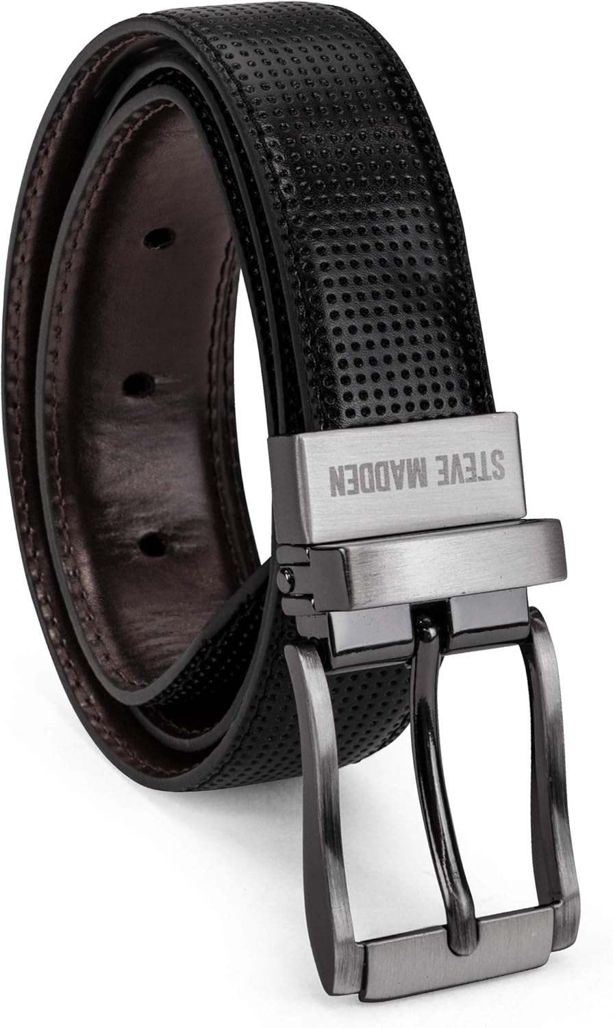 Steve Madden Boys' Big Reversible Belt for Kids