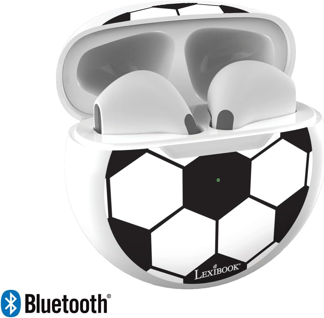 Lexibook Football Bluetooth Earbuds with Charging Storage Case image number 1