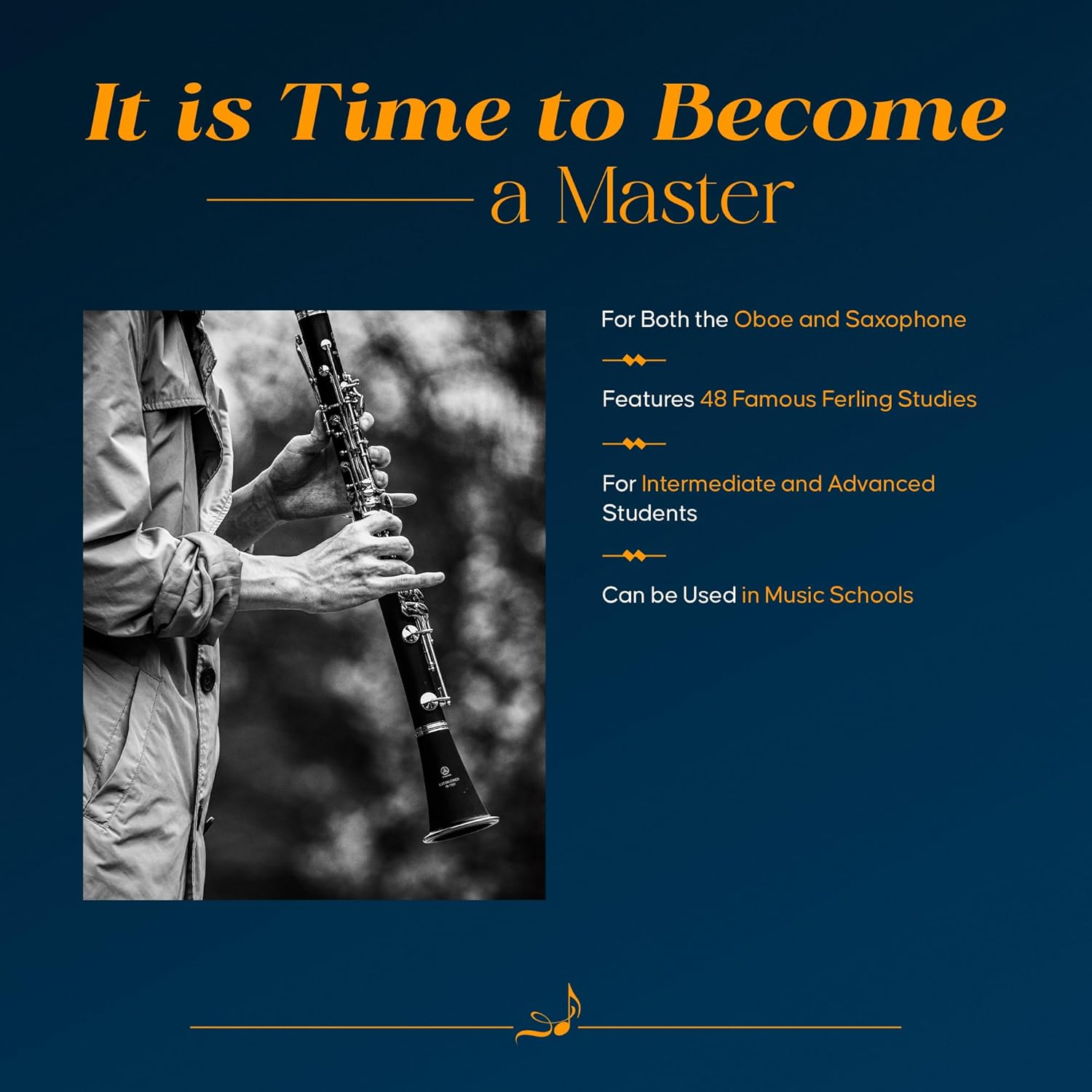 48 Famous Studies, (1St and 3Rd Part): Oboe - Melodious Etudes with Oboe and Saxophone Sheet Music - Oboe and Saxophone Duet Book with 3 Duos Concertants image number 5