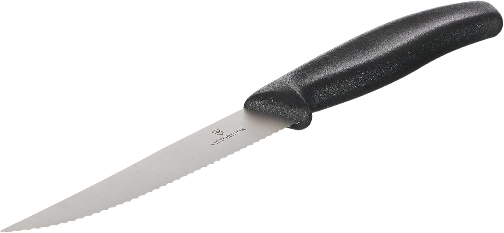 Victorinox 2-Piece Wavy Edge Steak and Pizza Knife, Wide Blade, Black, 6.7933.12B image number 4