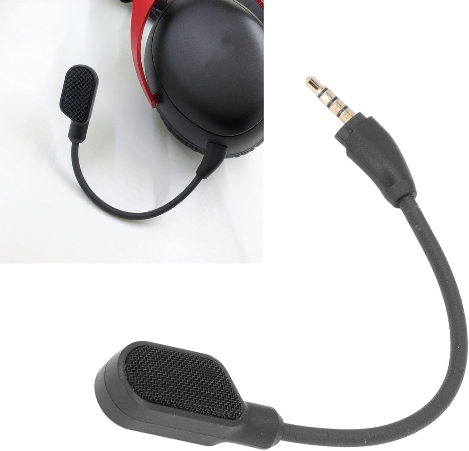 MEKOTRIN Replacement Game Mic or Cloud III Gaming Headset Clear Sound Detachable Microphone Boom Lightweight 3.5Mm