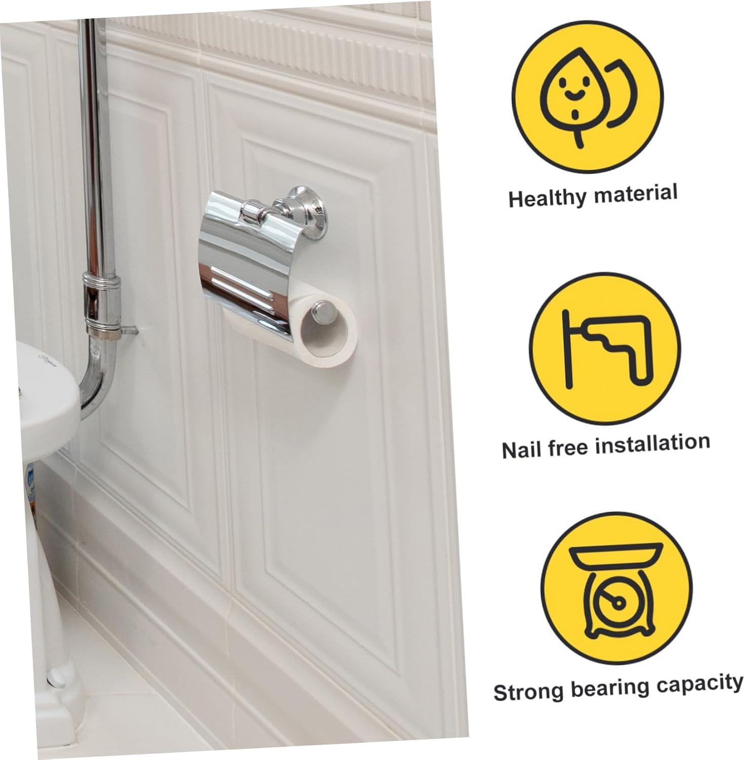 Alipis Paper Holder Roller Plastic Tissue Holder Rod Retractable Shafts for Tissue Box