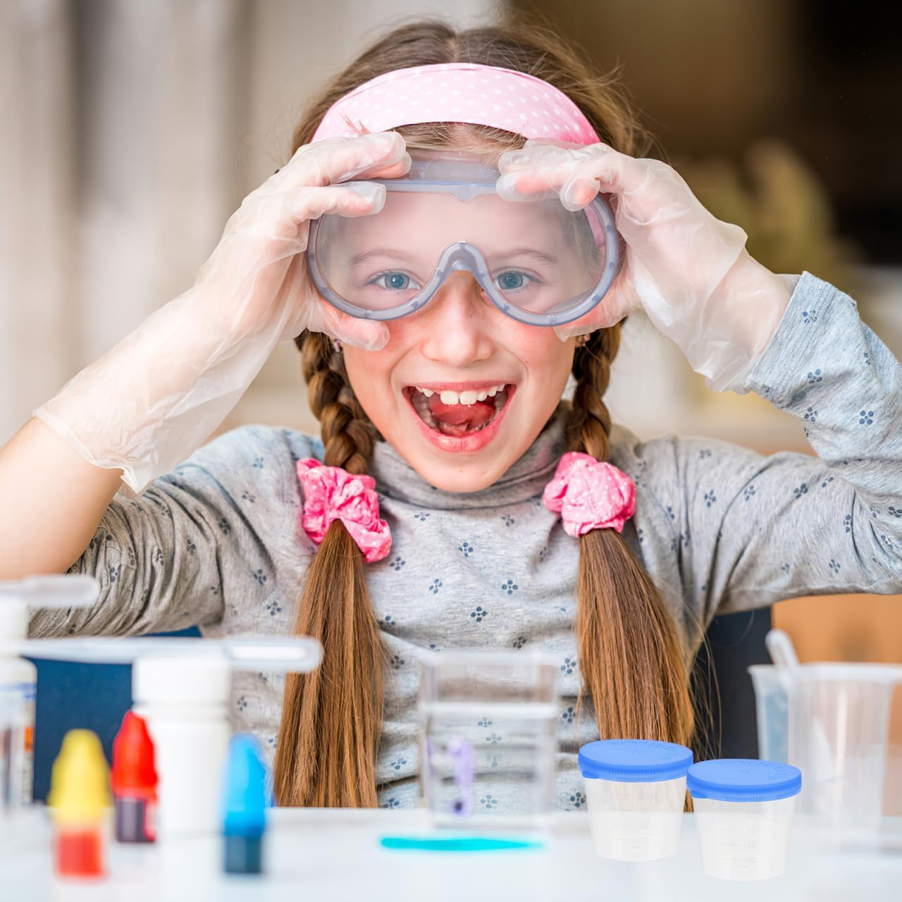 Sample Jar with Lid 50Pcs Leak-Proof Specimen Cups Clear Plastic Fluid Sample Containers for Home and Laboratory Testing image number 4