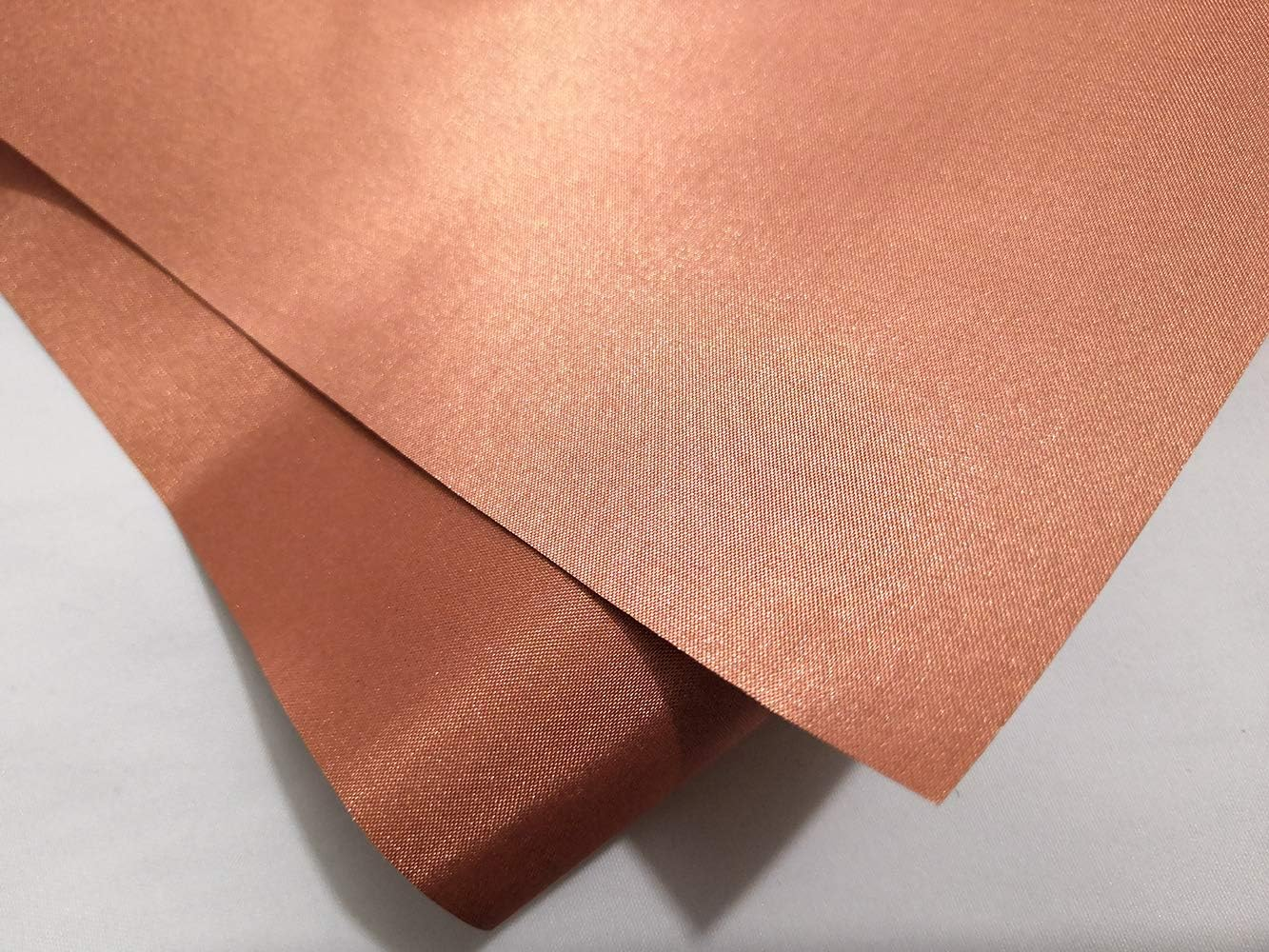 Pure Copper Fabric Blocking Rfid/Rf-Reduce EMF/EMI Protection Conductive Fabric for Smart Meters Prevent from Radiation/Singal/Wifi Golden Color 78"X43" Inch image number 4