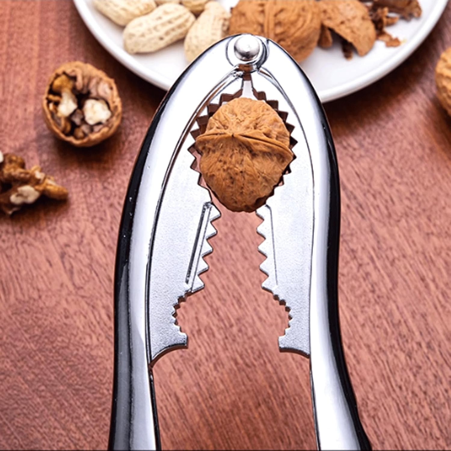 Zinc Alloy Nut Cracker Set Crab Cracker Tool with Good Grip Pecan Nut Cracker Opener Tool for Home Kitchen Gadget image number 2