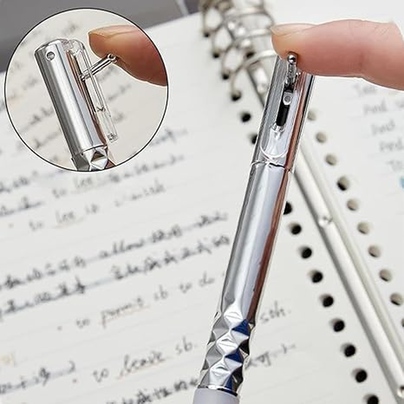 Geometric Deformation Gel Pens 0.5Mm,Shape Shifting Switchpen Retractable Anamorphic Quick Dry Neutral,For Writing and Drawing School Office Gifts 3Pcs. image number 2