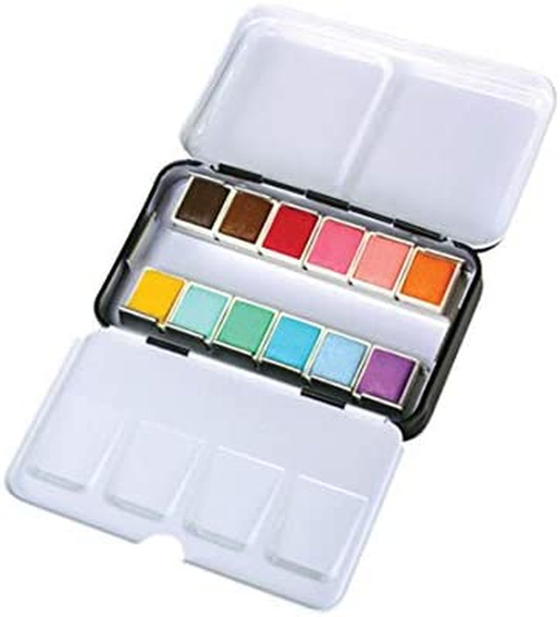 Mungyo Professional Solid Water Colors 12 Pan Colors Pastel Tone image number 1