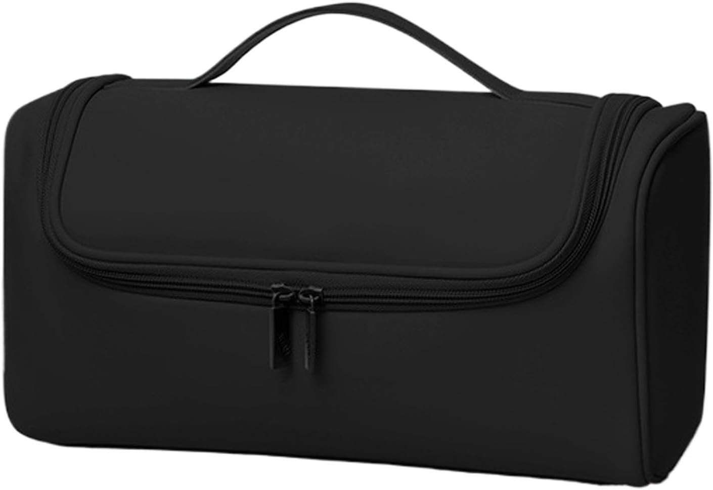 Hair Dryer Case, Hair Dryer Bag, Curling Iron Storage Case, Portable Waterproof Travel Case for Hair Dryer, Curling Iron, and Accessories, 12.4X5.51X6.5 Inches Compact PU Carrying Case