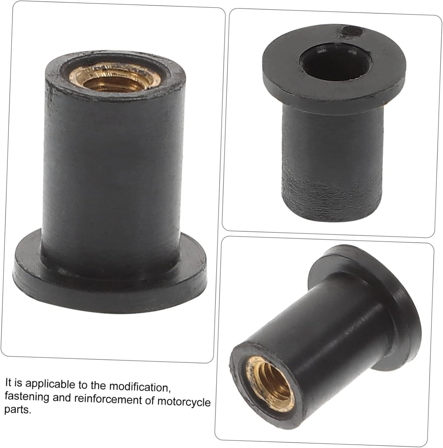 ERINGOGO 2Sets Motorcycle Accessories 5/16 Inch Well Nuts Windscreen Nuts Set Motorcycles Easy to Install 25Pcs*2 image number 6