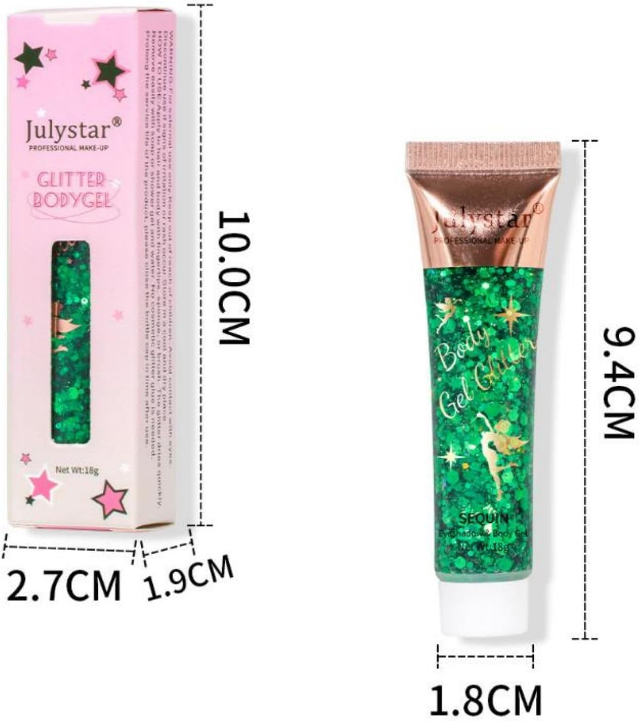 Fantasyday 8 Color Body Glitter,Face Glitter Gel,Hair Glitter,Self Adhesive Glitter Gel,Chunky Glitter Festival Accessories,Cosmetic Glitter Makeup image number 4