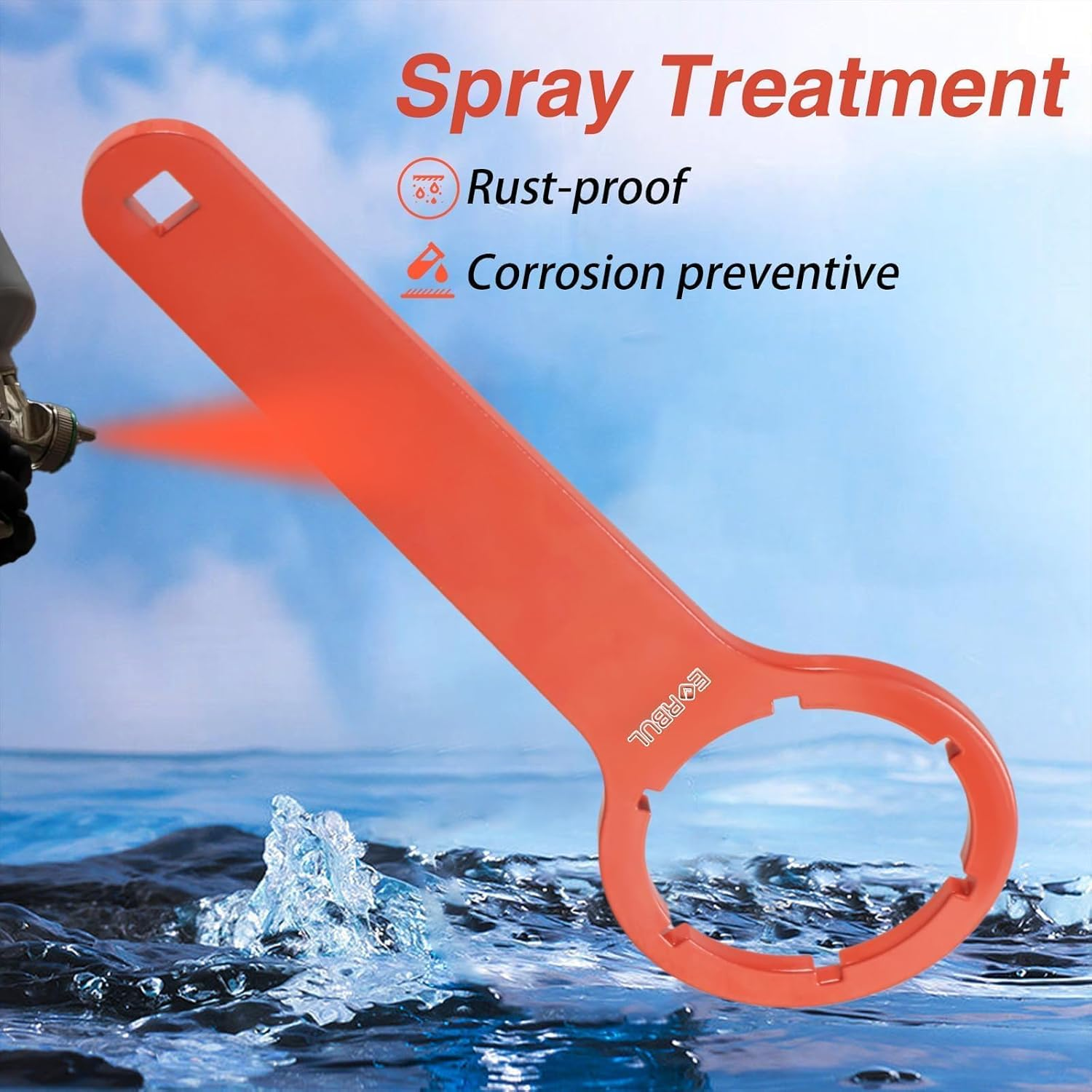 EVRBUL Fuel Filter Water Separator Water Collection Bowl Wrench Installation & Removal Tool Compatible with R12T Water Separator for Marine Outboard Motor image number 6