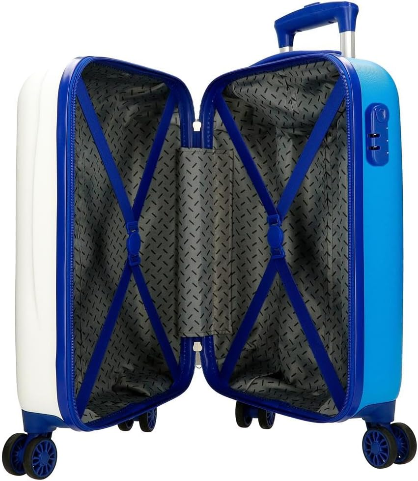 Roll Road Little Me Happy Cabin Suitcase White 33X50X20Cm Hard ABS Combination Lock Side 28.4L 2Kg 4 Double Wheels Hand Luggage, White, Cabin Suitcase, White, Cabin Suitcase image number 3