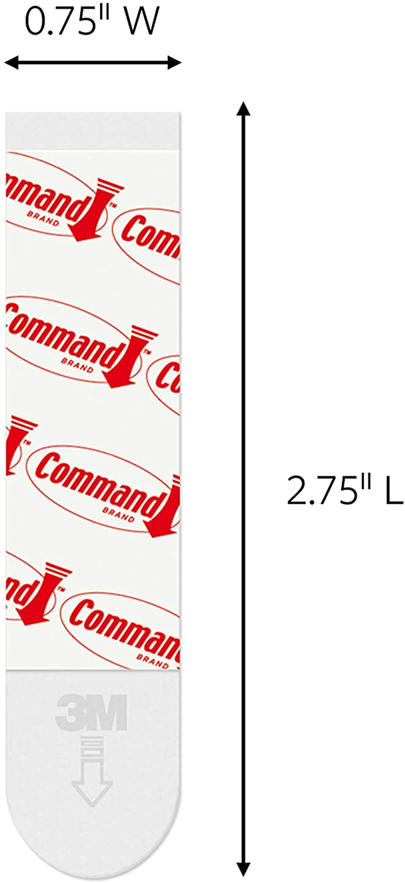 Command Medium & Large Refill Strips, White, 36-Strips - Easy to Open Packaging, Holds up to 7.2 Kg, 14-Pairs, Damage-Free Hanging, No Tools Required, Strong & Versatile, Multi Surface Compatibility image number 2