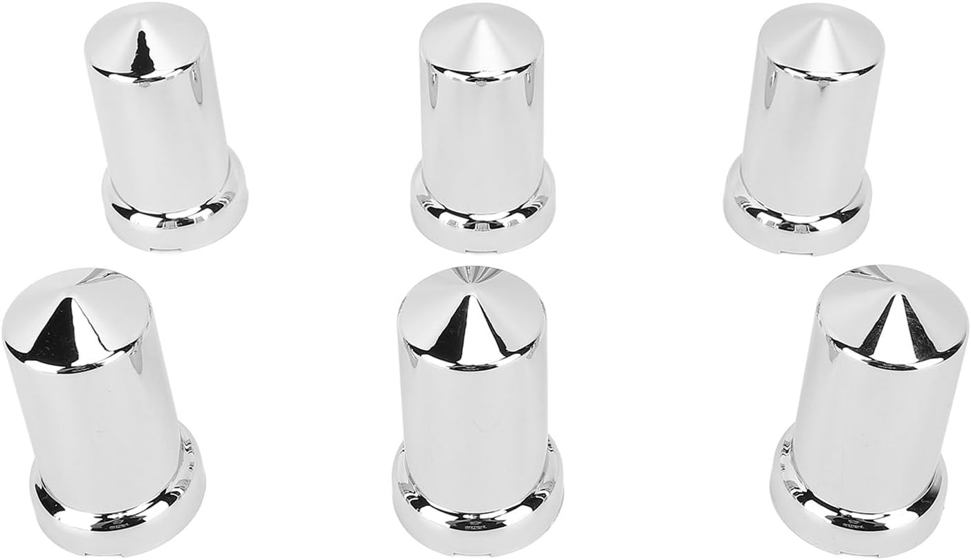 Lug Nut Covers ABS Chrome Plastic anti Rust 33Mm Flanged Lug Nut Caps,Wheel Lug Nut Cover Set,Lug Nut Covers for Trucks Trailers and Vehicles (20Pcs)