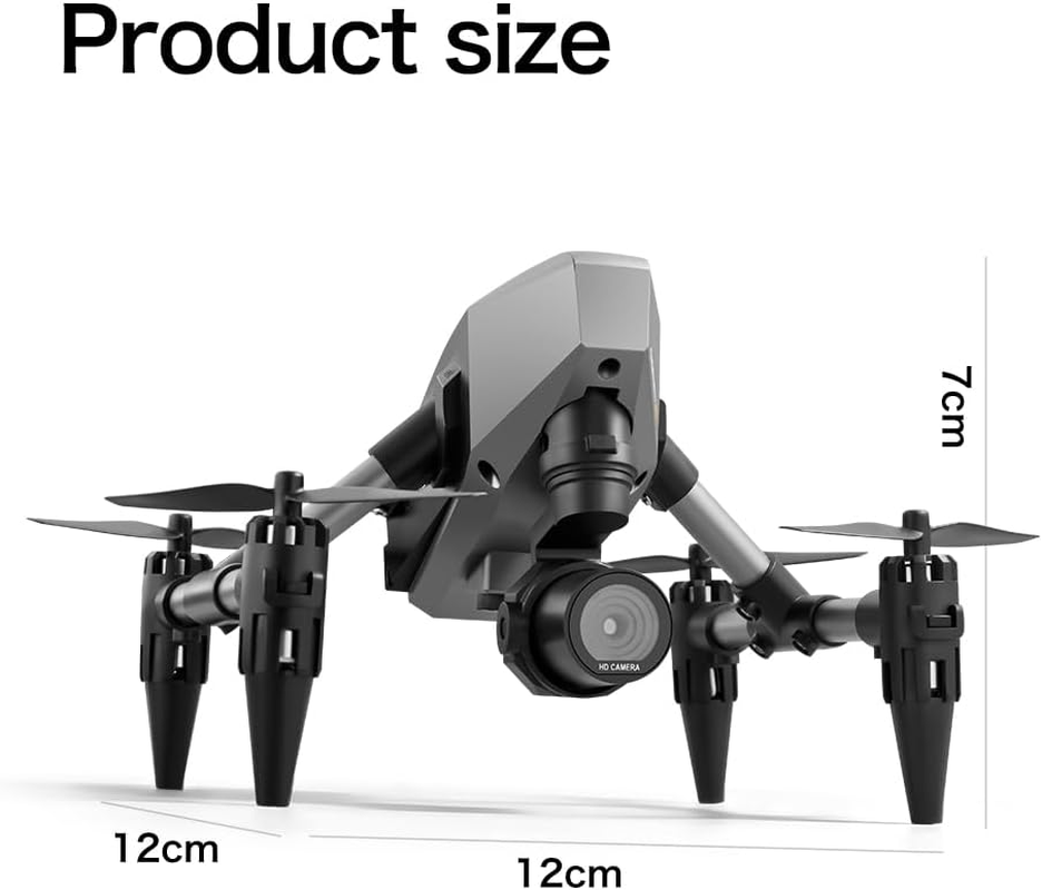 Bargainpop Foldable Mini Drone with HD Camera Dual Lens 2.4G Wifi FPV RC Quadcopter Optical Flow Localization Gesture Control with Carry Case Photography Drone with 3 Batteries image number 6