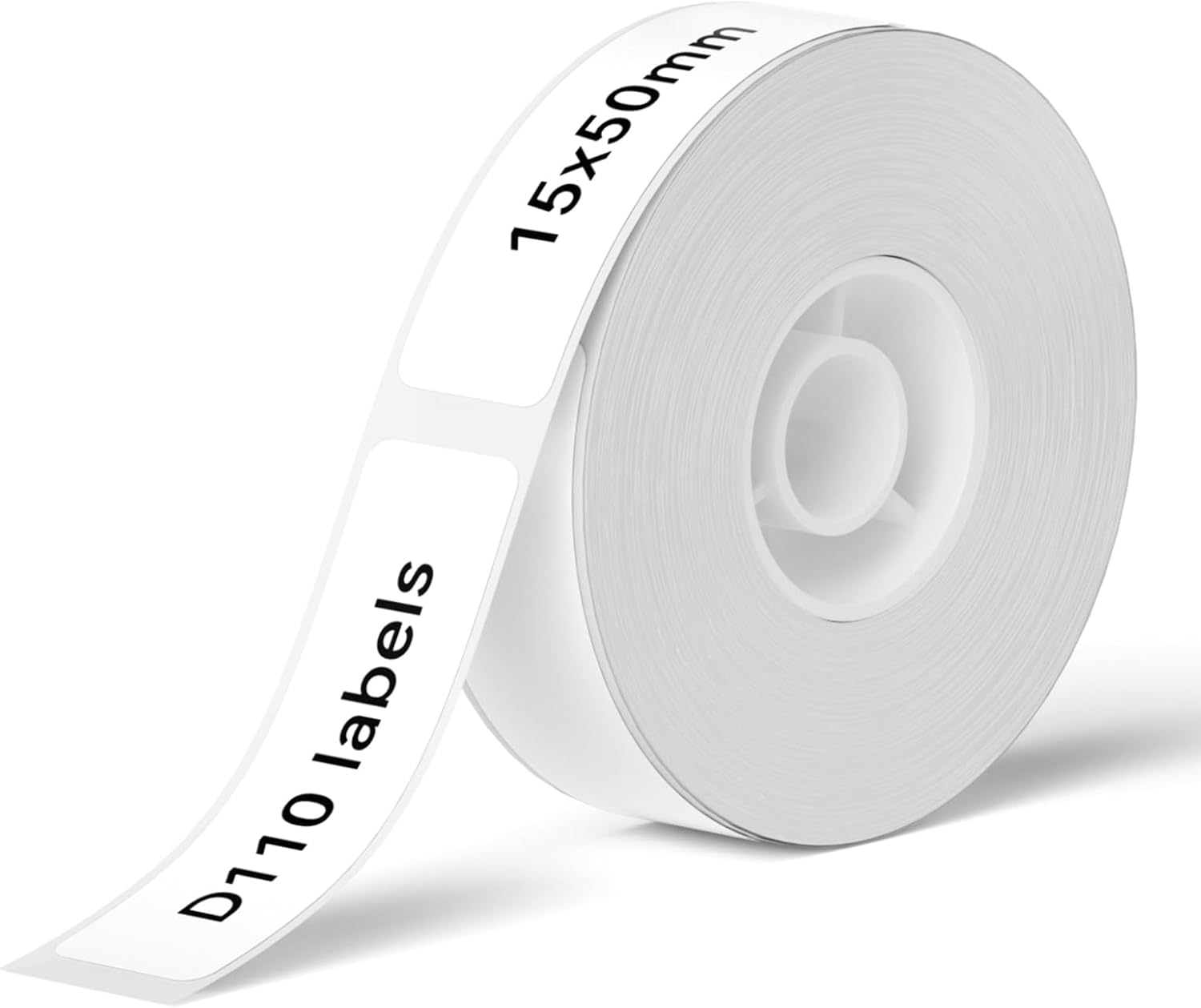 NIIMBOT Thermal Label Maker Paper, White Stickers Waterproof Tear-Resistant Labels Replacement for D11/D110/D101/H1S Label Printer, 15&times;50Mm 130 Labels/Roll, 0.59'' X 1.97''-White image number 3