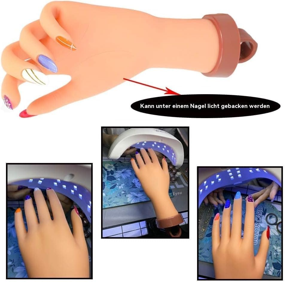 Practice Hand for Acrylic Nails, Mannequin Hands for Nails Practice, Nail Art Training Hand, Fake Nail Hand, Acrylic Nail Practice Hand, 1 Piece Nude Hand image number 3