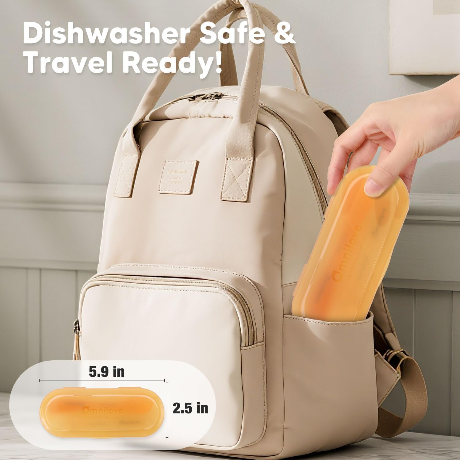 Silicone Baby First Spoon Set, Self Feeding 6 Months, Baby Led Weaning Supplies, Toddler Utensils with Safety Chain, Toddler Essentials, Dishwasher Safe Baby Safety Products image number 3