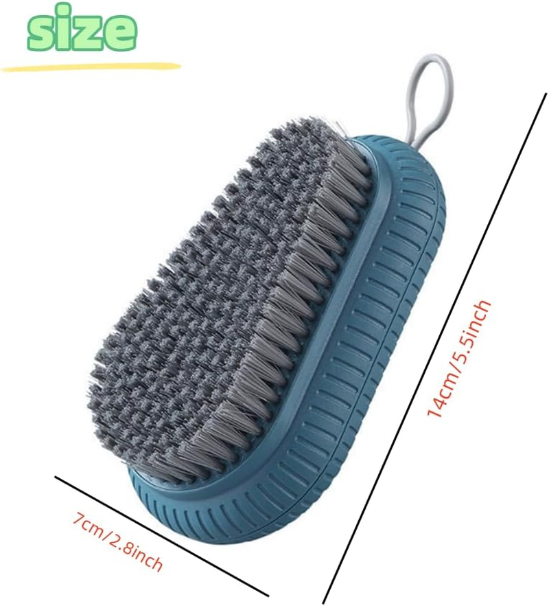 DACUAN 2 PCS Heavy Duty Nail Brush for Cleaning Fingernails, Durable Stiff Bristles Nail Scrub Brush，Nail Cleaning Brush for Hands, Nails, Feet, Elbows and More