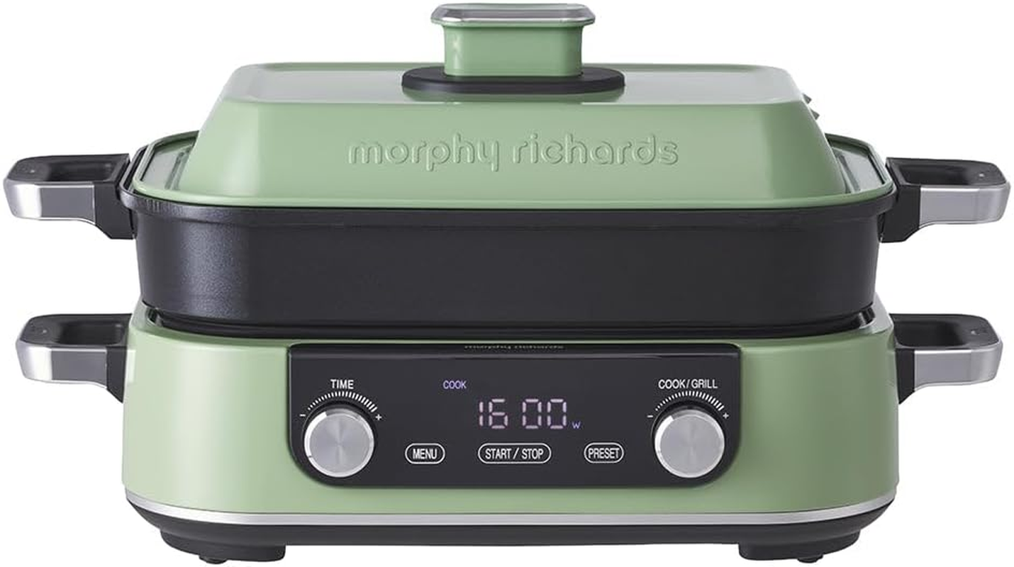 Morphy Richards 1600W Digital N-Stick Multifunction Electric Cooker Pot/Pan GRN image number 2