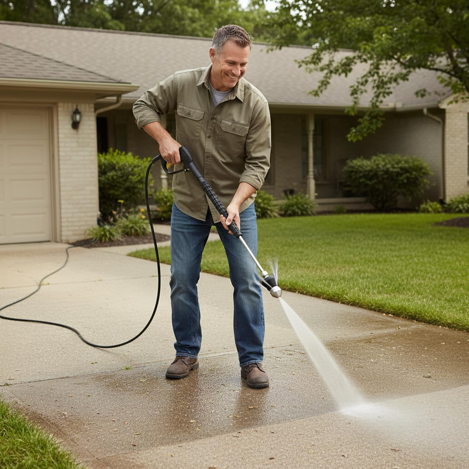 High Pressure Washer Nozzle, Drain Unblocker, Durable Gutter Cleaning Tool, Pressure Washer Accessories, Hose Nozzle for Plumbing, Drain Cleaning Tool, Stainless Steel - Haheihei