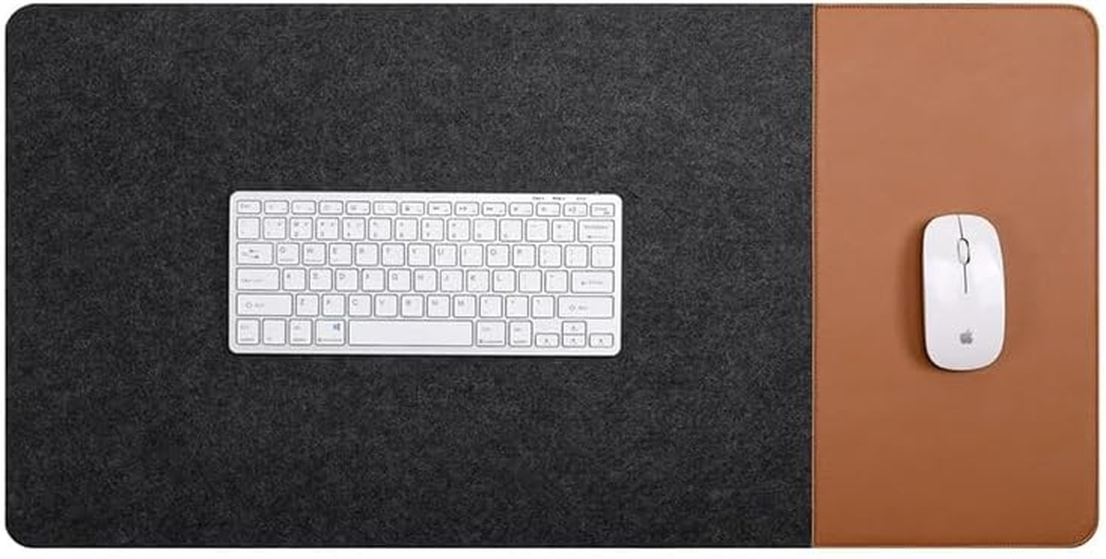 Computer Desk Pad Extra Large Non-Slip Office Desk Mat Wear-Resistant Mouse Pad Dark Grey 80X40Cm image number 3