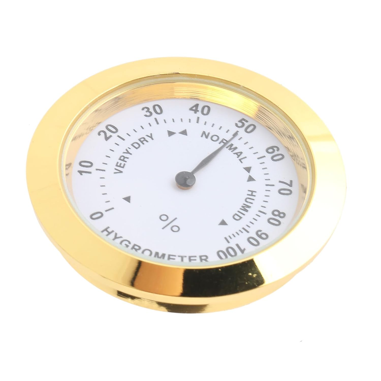 Violin Case Hygrometer - Alloy round Humidity Meter for Guitars and Musical Instruments, User-Friendly and Portable Design image number 1