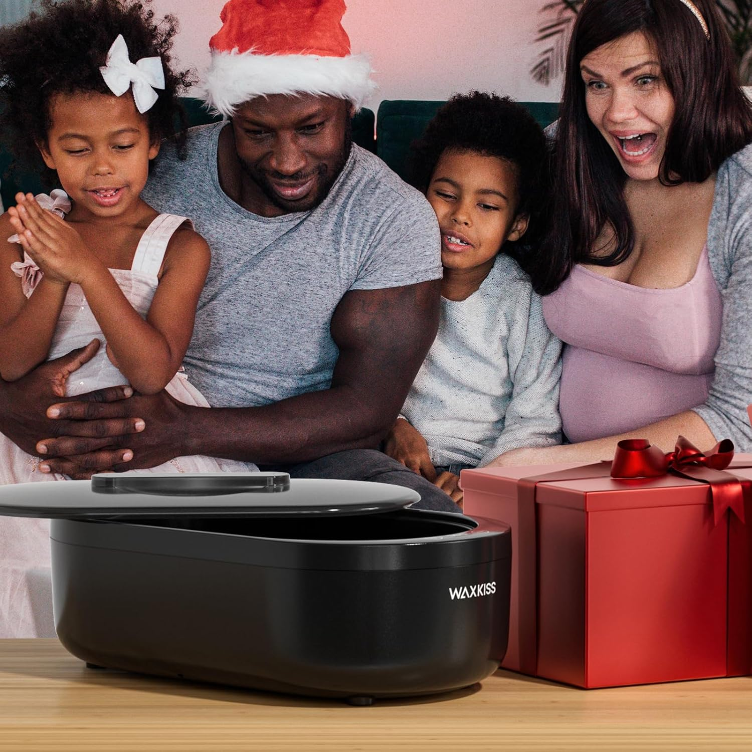 Waxkiss Paraffin Wax Machine for Hands and Feet - Small Hand Wax Paraffin Machine 2000Ml with 3 Packs of Paraffin Wax Digital Display Screen for Paraffin SPA - M2A_B image number 2