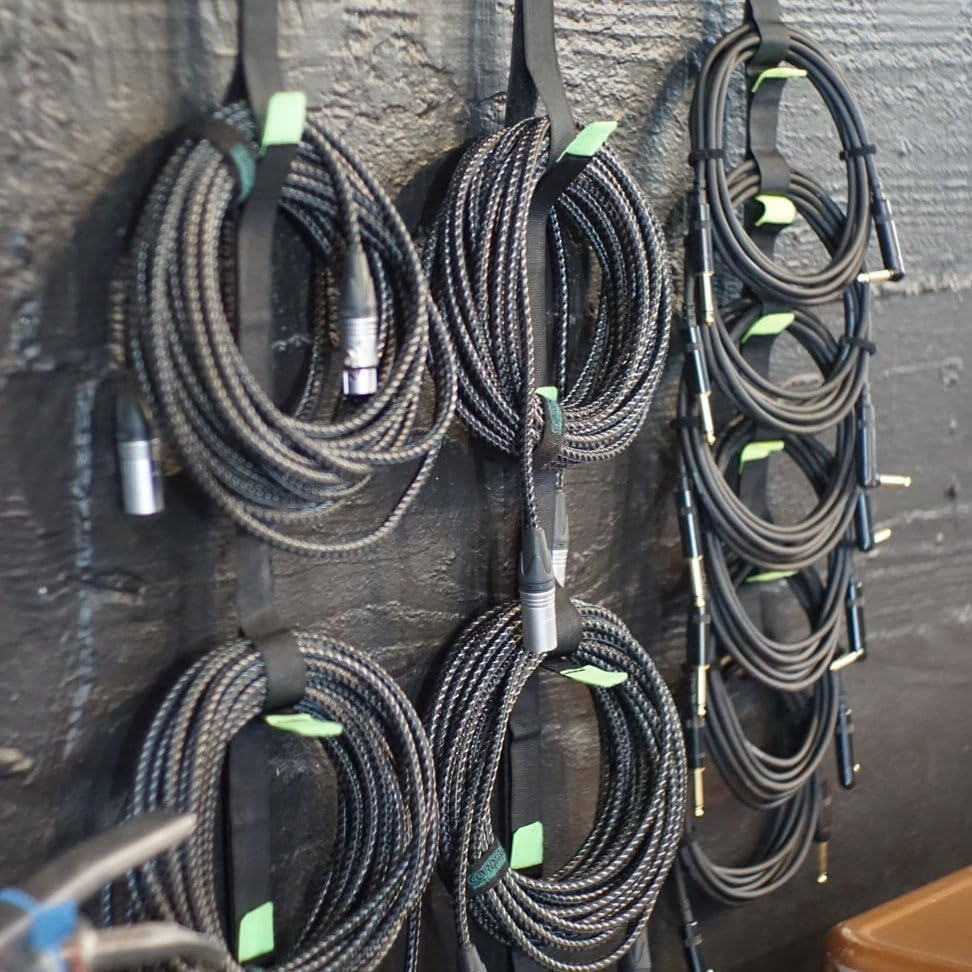 YELLOW MULTI PACK Easy to Use Cable Storage Organiser Strap. Tangle Free Portable Cable Management. Music Electrical Computer. KEEPS ALL TYPES of CABLES SEPARATE ORGANISED TIDY & TANGLE FREE image number 5