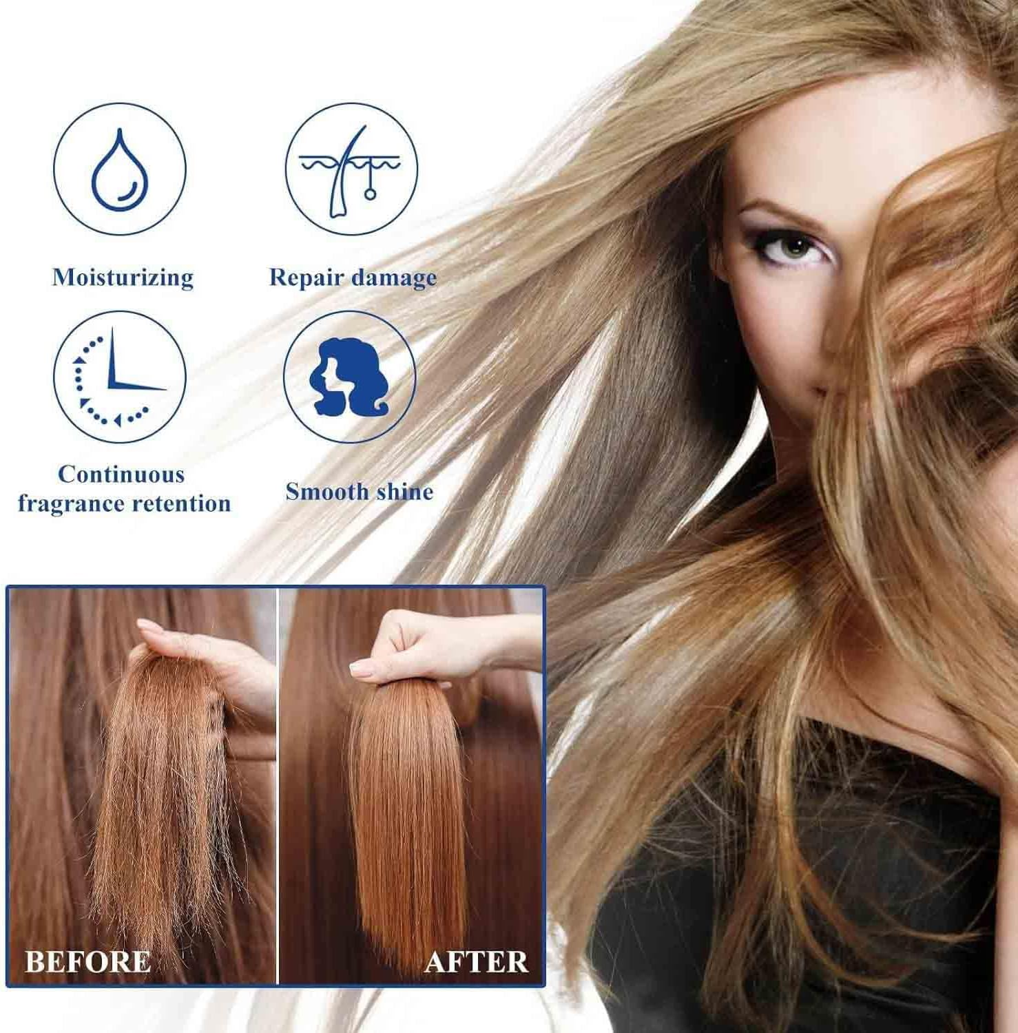 Protein Correction Hair Straightening Cream,Silk & Gloss Protein Correction Hair Cream,Nourishing Fast Smoothing Hair Straightener Creams,Straighten and Care 2-In-1 (2Pcs-A, SIZE-1010) image number 4