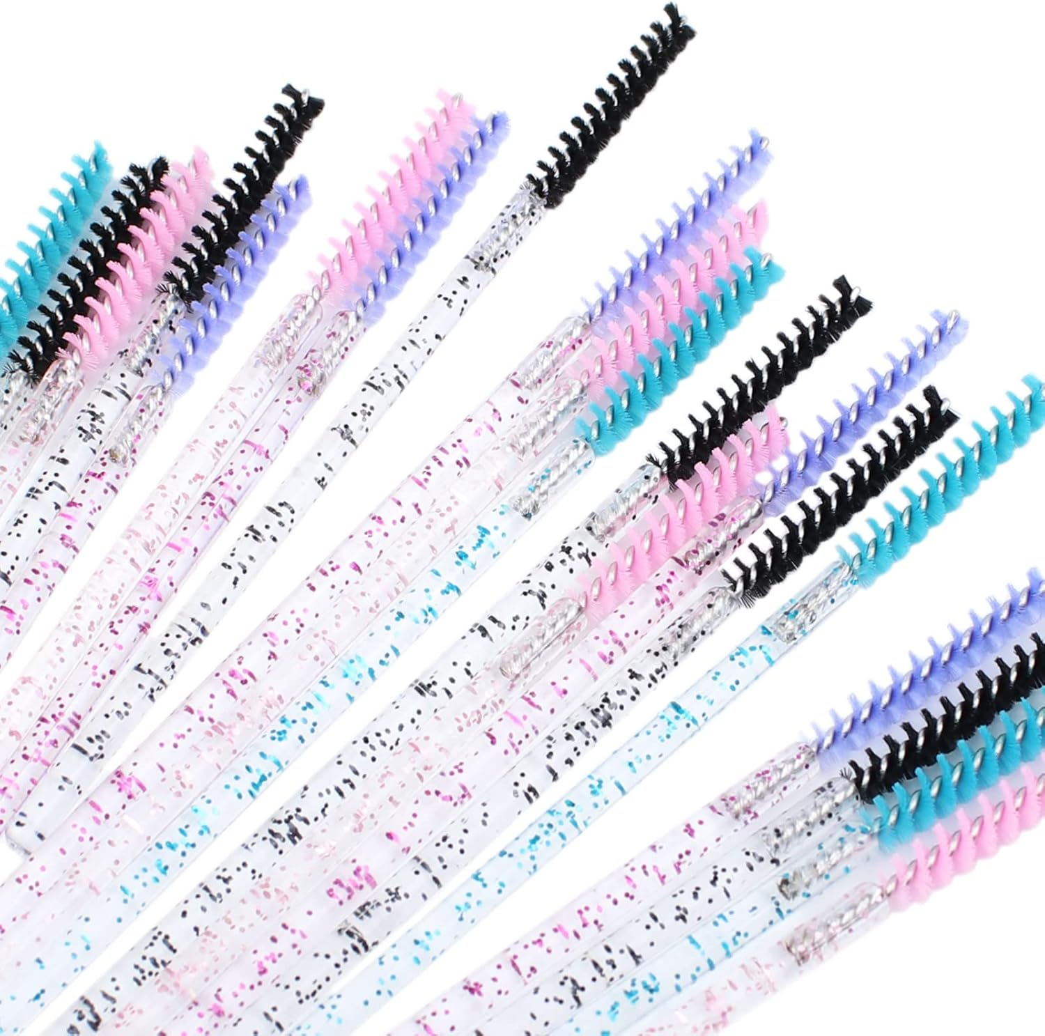 200Pcs Disposable Skinny Mascara Wands Mini Crystal Eyelash Brushes Thin Mascara Wands Micro Brush Lash Extension Supplies Lashes Extension Tools(Skinny-4Colors) image number 4