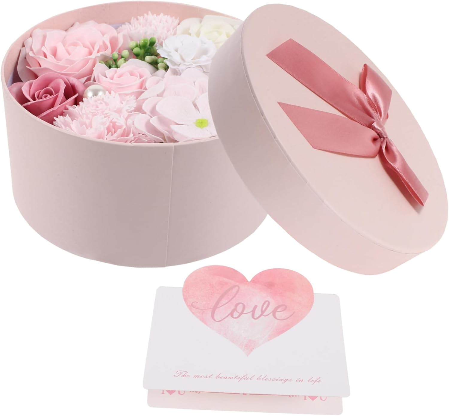 Healeved Soap Flower Ornament Fake Floral Soap for Mother'S Day Elegant Present Set