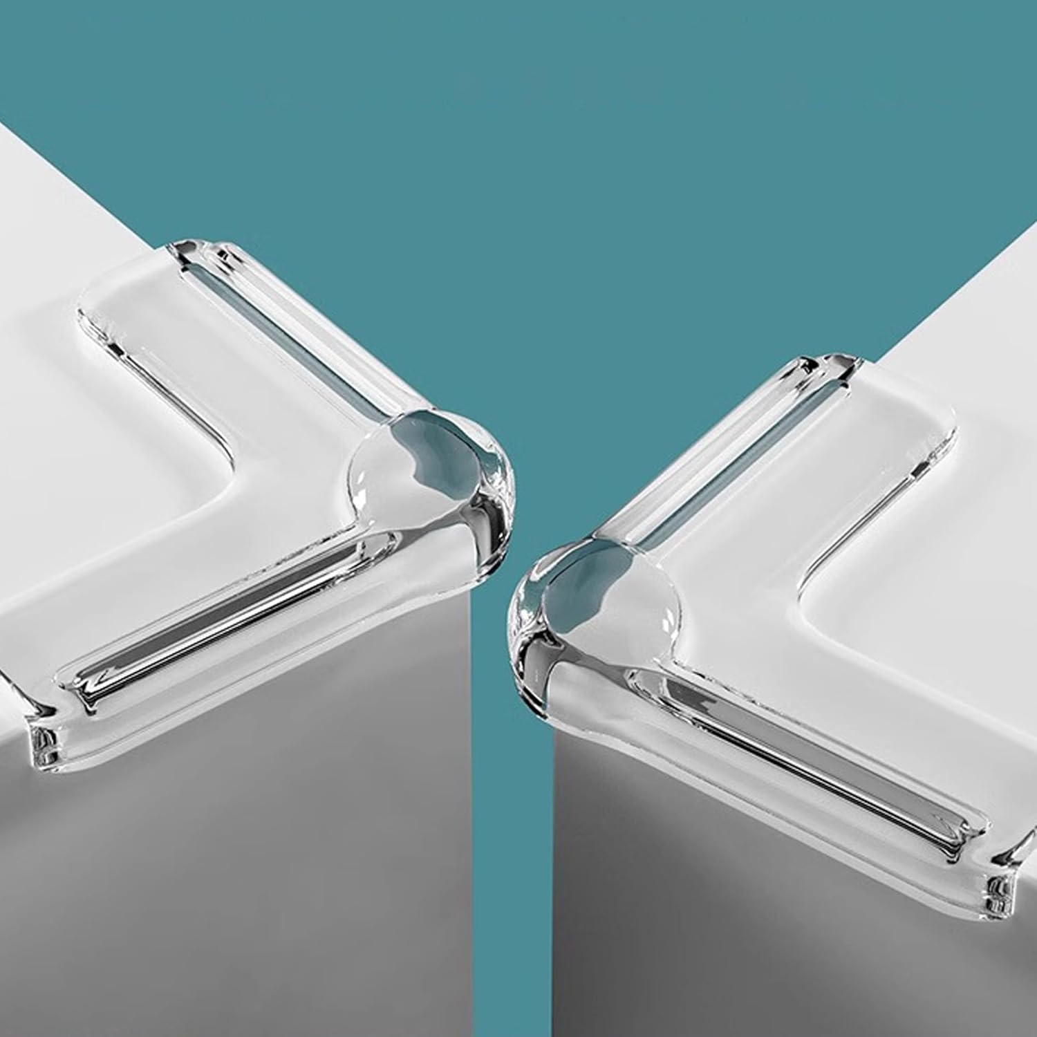 Baby Proof Corner Protectors, 30-Pack Transparent Airbag Edge Guards for Furniture, Glass Table Corner Covers, Window Corner Safety Bumpers for Kids Safety, Easy Install Anti-Collision Padding image number 5