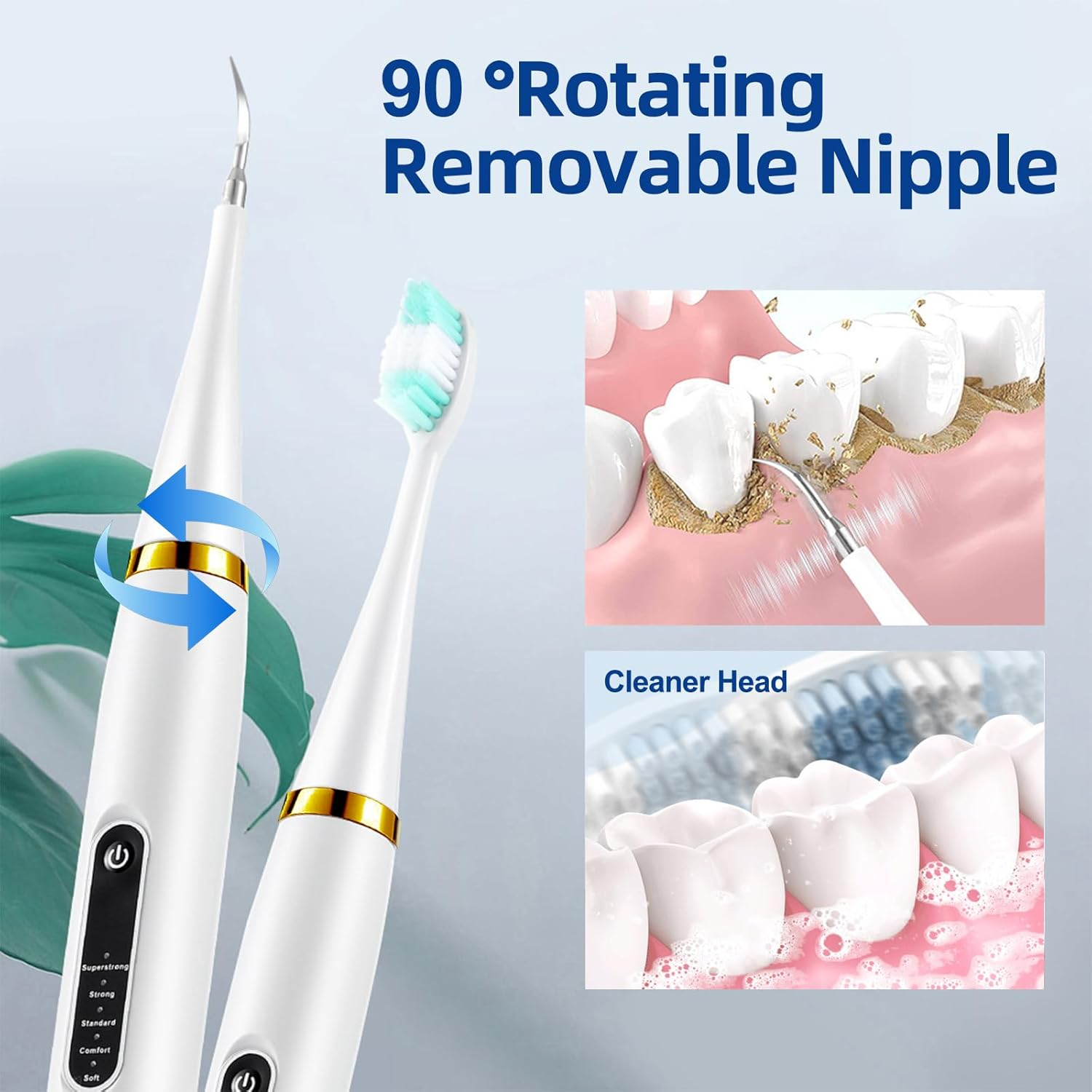 Dog Teeth Cleaner Tartar Remover, Pet Tooth Brushing Kit Plaque Remover for Dogs and Cats, Professional Pet Oral Care image number 5