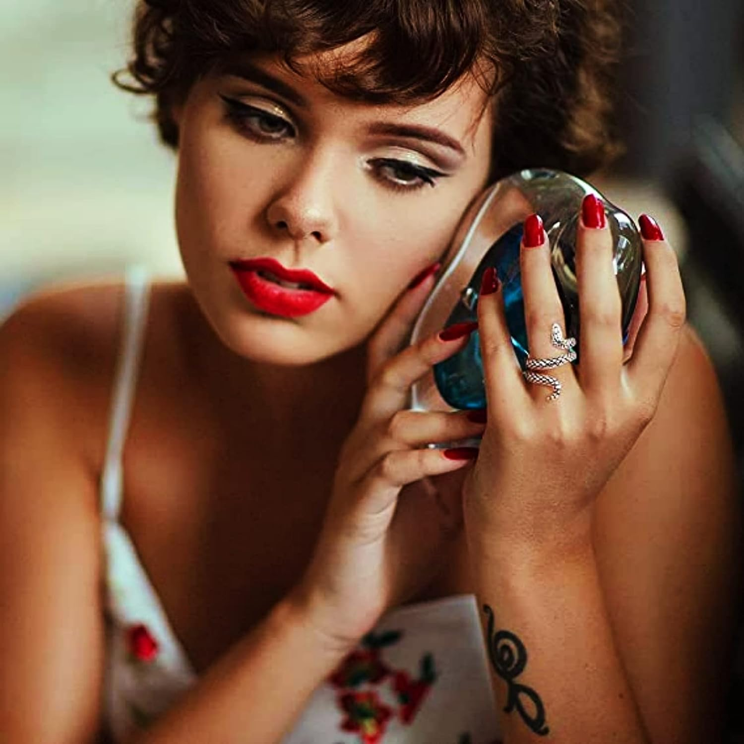 ZALIZR 16 Pcs Animal Open Rings for Women Men Girls, Vintage Frog/Dragon/Snake/Eagle Knuckle Stacking Ring Set, Boho Gothic Punk Finger Rings, Adjustable Open Punk Rings for Men Women image number 3