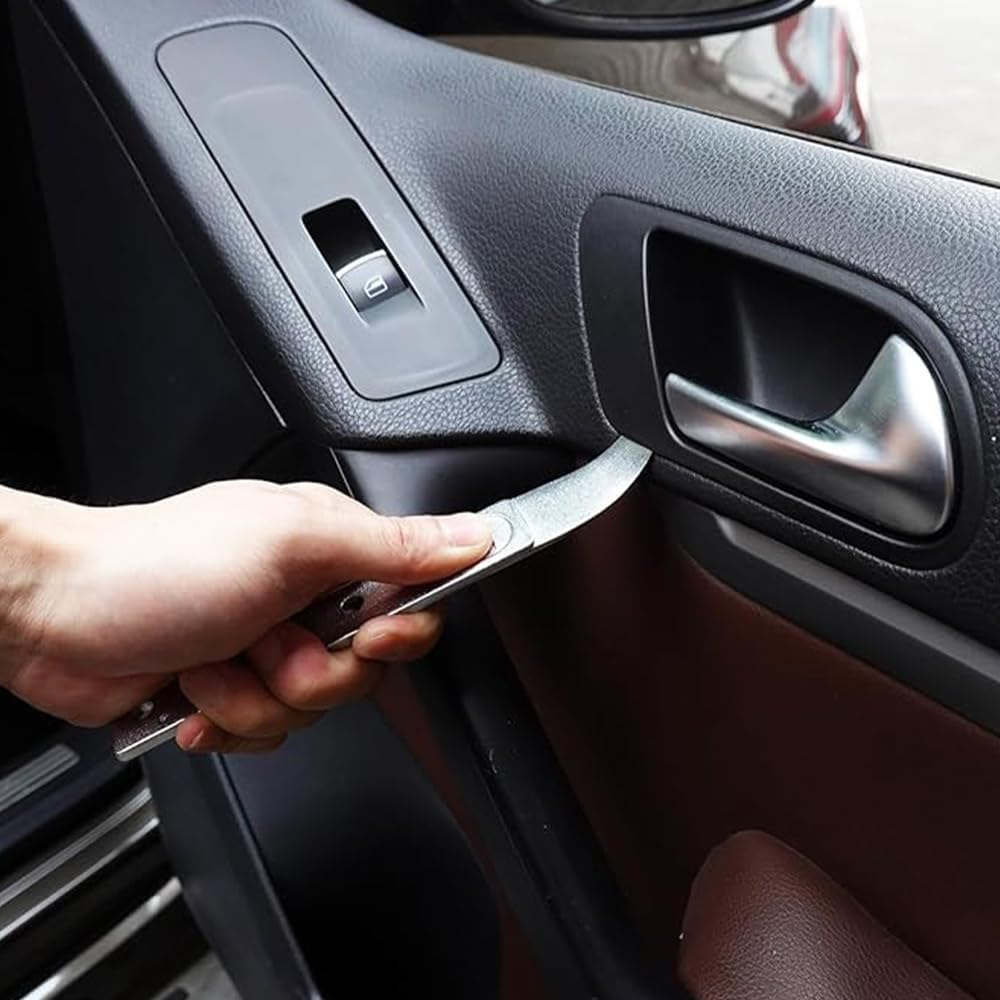 4140 Pry Tool, Panel Removal Tools for Auto Trim,Trim Removal Pry Tool, Car Trim Removal Pry Tool Kit, Interior Door Trim Pry Tool, Metal Pry Bar for Automotive Planes, Panel Popper Tool (1 Pack) image number 1