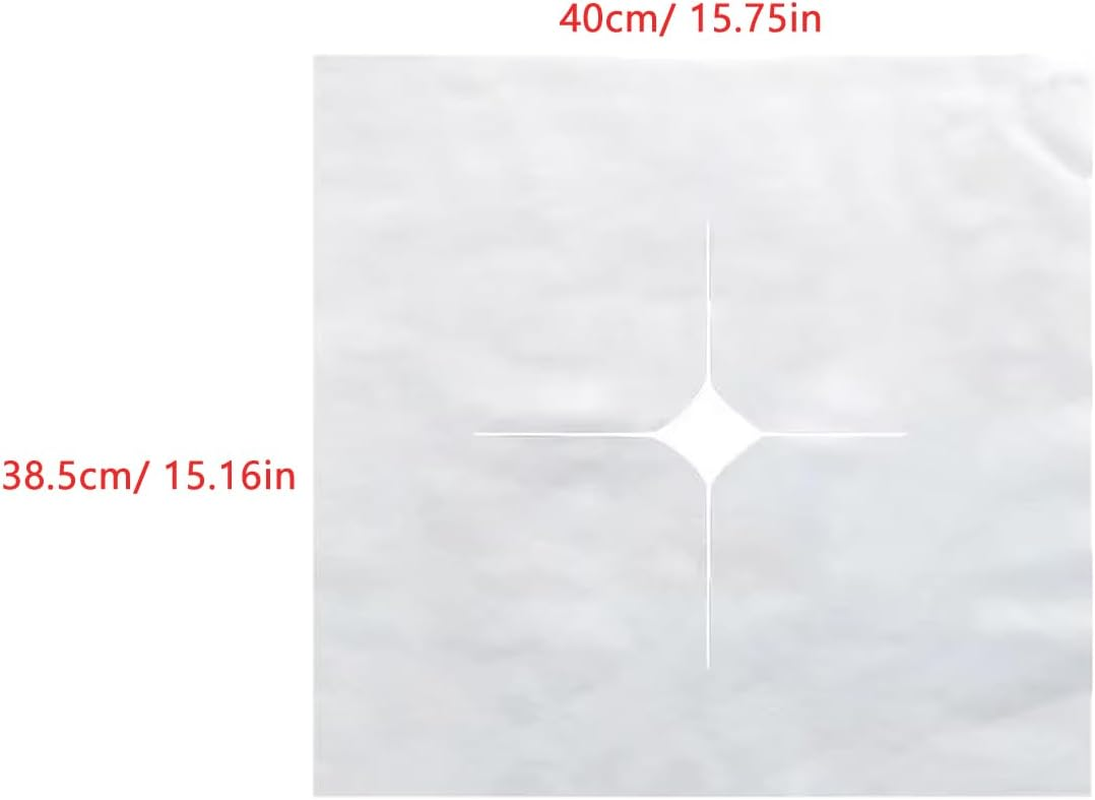 Utysty 100 Pack Disposable Face down Pillow Cover Disposable Face Cradle Covers Ultra Soft Non-Sticking Massage Bed Headrest Covers for Massage Table Lash Bed Spa Bed Beauty Tattoo Therapy Table image number 2