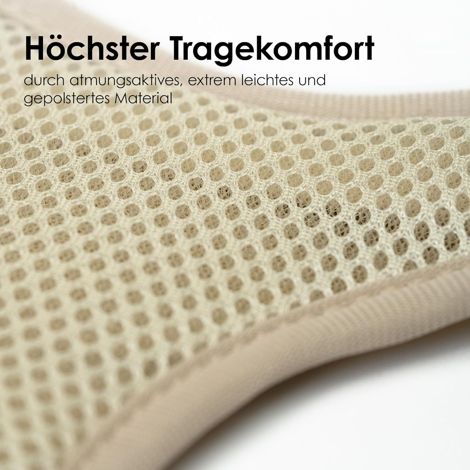 Lucybalu&reg; Explorer Cat Harness with Lead, Escape Proof, Airtag Compartment, Safety Harness with Lead for Cats, Sand M/L image number 2