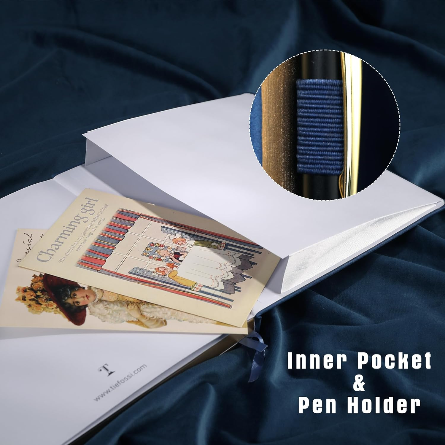 TIEFOSSI Bullet Dotted Journal, Dot Grid Notebook for Women Men, Hardcover PU Leather Journal, 160 GSM Thick Paper, 160 Numbered Pages with Gold Edges, 8 X 8 Square Diary - A-Grey image number 2