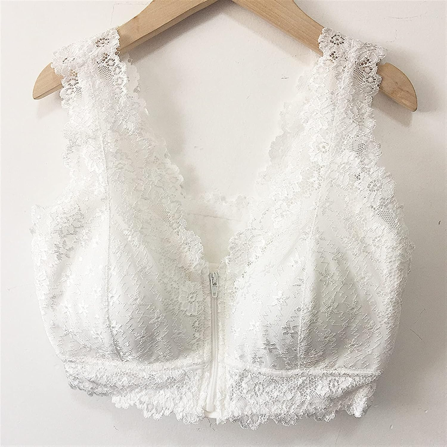 Front Closure Everyday Bra for Mastectomy Women Breast Prosthesis Wireless Post Op Pockets Bras with Removable Pads (Color : White, Size : Xxxl/Xxx-Large)